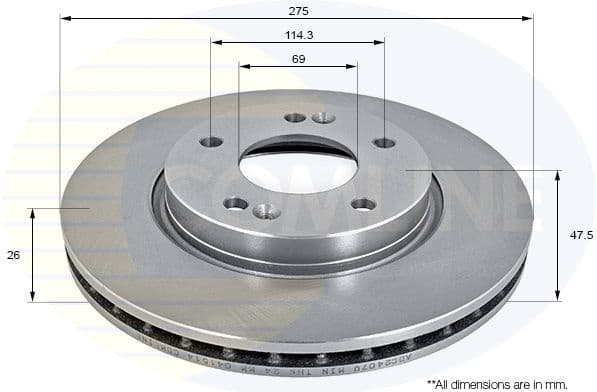 Brake Disc ADC2407V - image 2