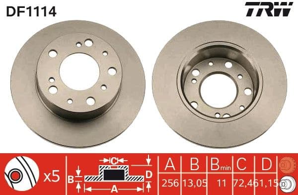 Brake Disc DF1114 - image 3