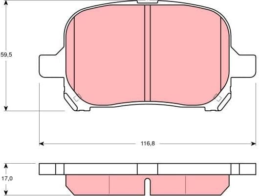 Brake Pad Set, disc brake GDB3152 - image 2