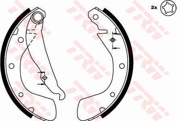 Brake Shoe Set GS8542 - image 2