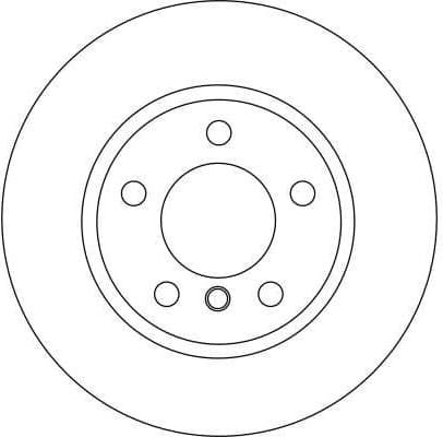 Brake discs kit front (2pcs), Top Quality DF4449 - image 2
