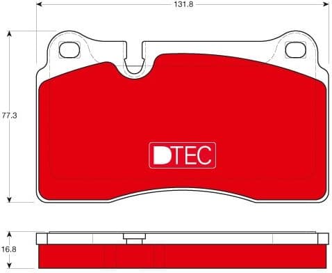 Brake Pad Set, disc brake DTEC COTEC GDB1670DTE - image 2