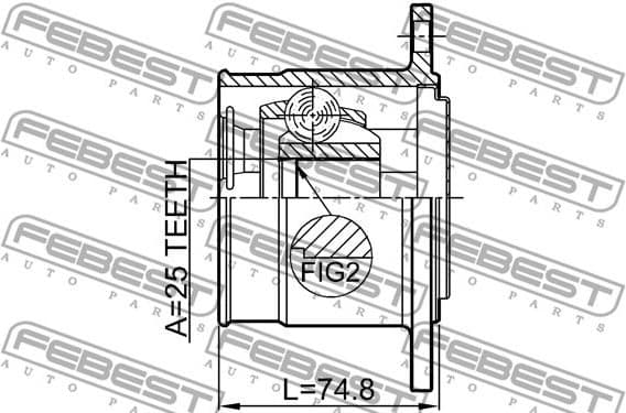 Joint Kit, drive shaft 1211-TERD4RH - image 2