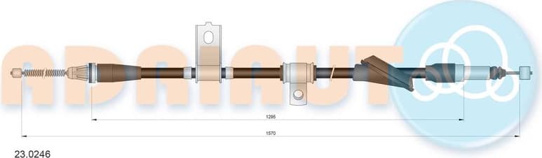 Cable handbrake 23.0246 - image 2