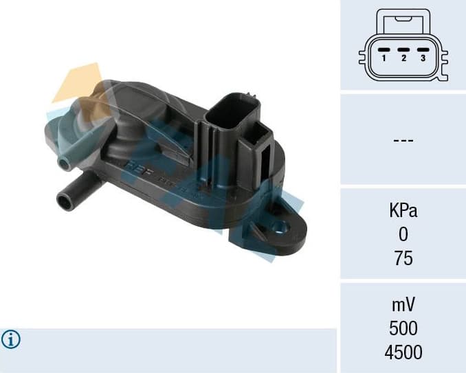 Sensor, exhaust pressure 16121