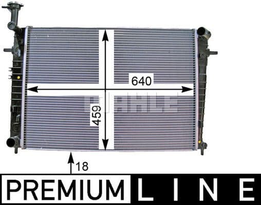 Radiator, engine cooling BEHR *** PREMIUM LINE *** CR 1333 000P