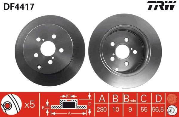 Brake Disc DF4417 - image 3