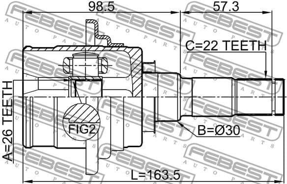 Joint Kit, drive shaft 0511-CX5R - image 2
