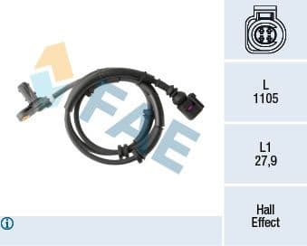 Sensor, wheel speed 78294