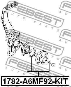 Wheel Hub 1782-A6MF92-KIT - image 2