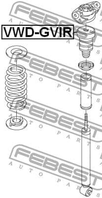 Rubber Buffer, suspension VWD-GVIR