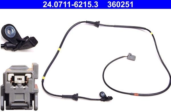 Sensor, wheel speed 24.0711-6215.3