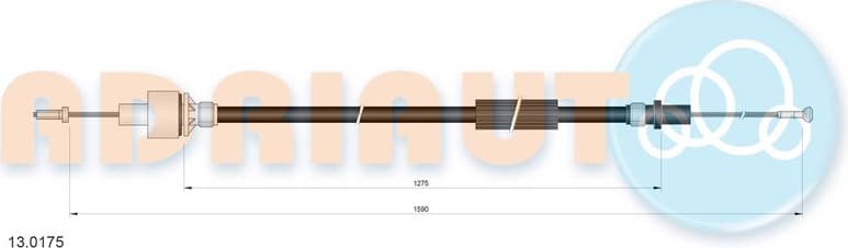 Cable Pull, clutch control 13.0175