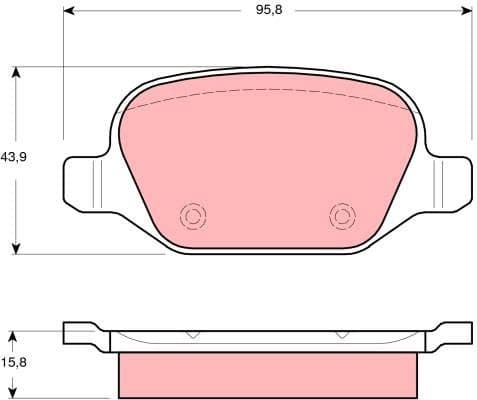 Brake Pad Set, disc brake GDB1520 - image 2