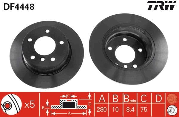 Brake Disc DF4448 - image 3