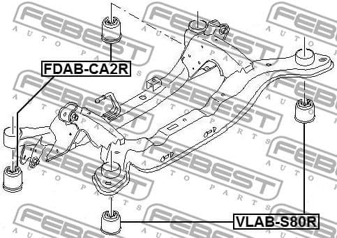 Bushing, axle beam FDAB-CA2R - image 2