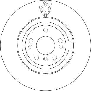 Brake Disc TRW SINGLE DF6833S - image 2