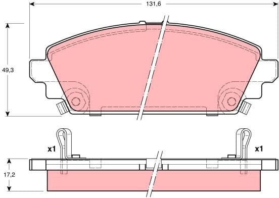 Brake Pad Set, disc brake GDB3189 - image 3