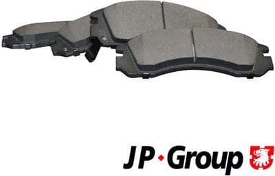 Brake Pad Set, disc brake JP 3963600710