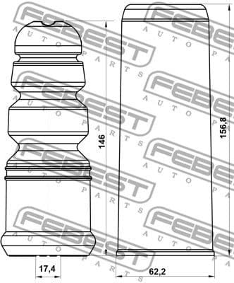 Dust Cover Kit, shock absorber ADSHB-8K5R-KIT - image 2