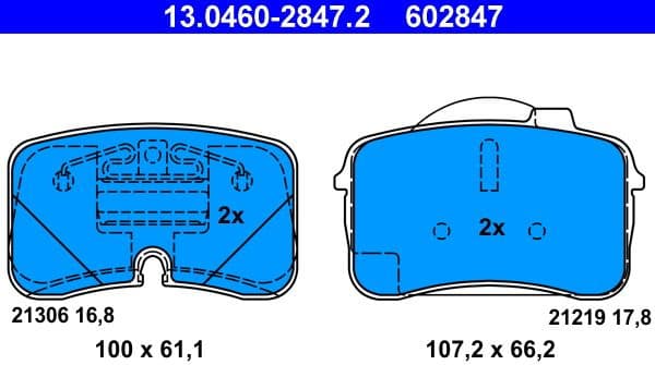 Brake Pad Set, disc brake 13046028472