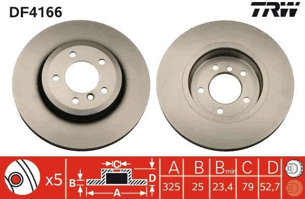Brake Disc DF4166 - image 3