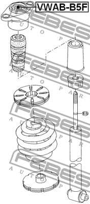 Belt Pulley, alternator VWAB-B5F - image 2