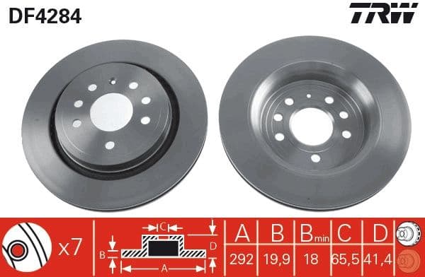 Brake Disc DF4284 - image 3