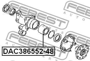 Wheel Bearing DAC386552-48 - image 2
