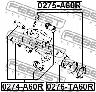 Piston, brake caliper 0276-TA60R - image 2