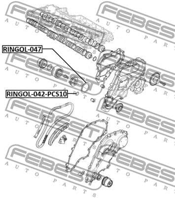 Gasket, timing case cover RINGOL-042-PCS10 - image 2