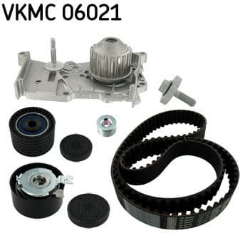 Water Pump & Timing Belt Kit SKF VKMC 06021 - image 3