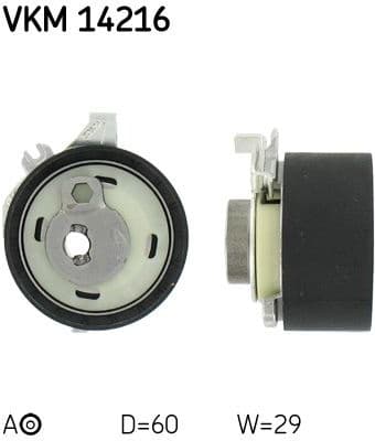 Tensioner Pulley, timing belt VKM 14216 - image 2