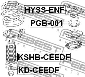 Protective Cap/Bellow, shock absorber KSHB-CEEDF - image 2