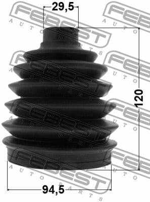 Bellow Kit, drive shaft 0417P-V97WF - image 2