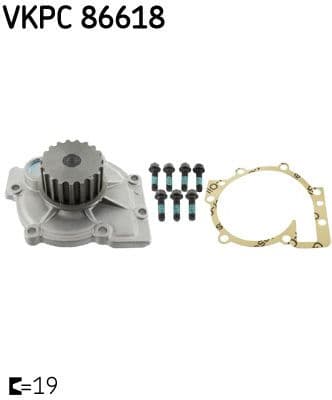 Water pump cooling system VKPC86618 - image 3