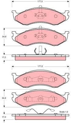 Brake Pad Set, disc brake GDB4104 - image 3