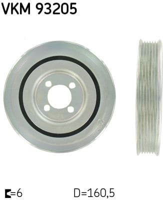 Belt Pulley, crankshaft VKM 93205 - image 2