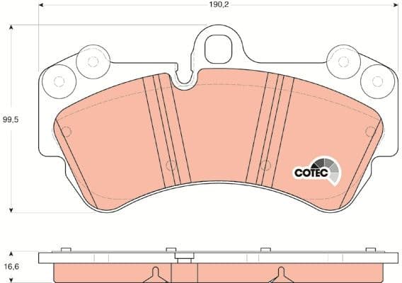 Brake pads front, Top Quality GDB1547 - image 3