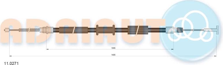 Cable Pull, parking brake 11.0271