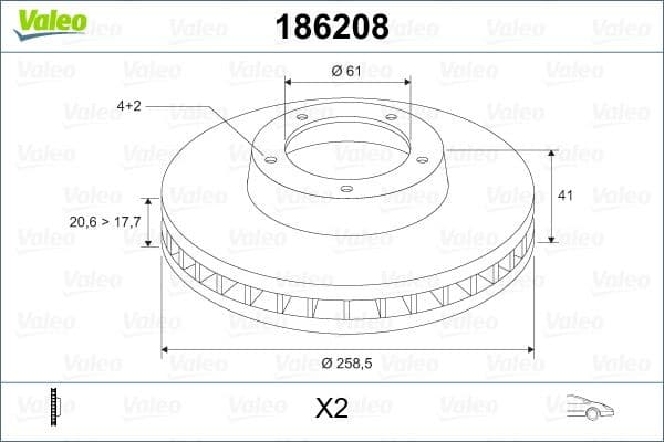 Brake Disc 186208