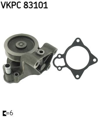 Water Pump, engine cooling VKPC 83101 - image 2