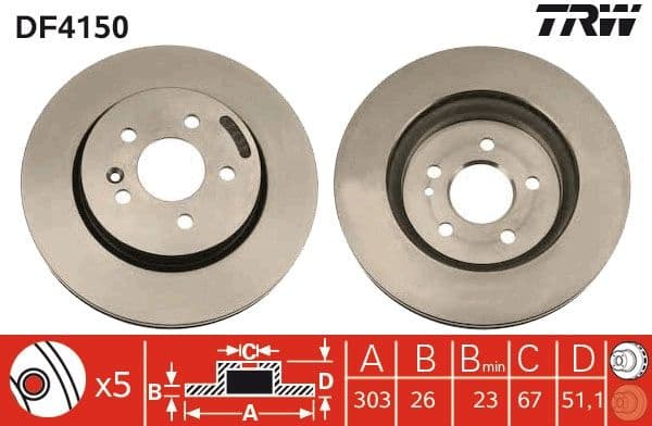 Brake Disc DF4150 - image 3
