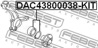 Wheel Bearing Kit DAC43800038-KIT - image 2