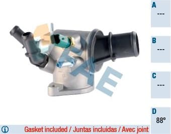 Thermostat, coolant 5349288