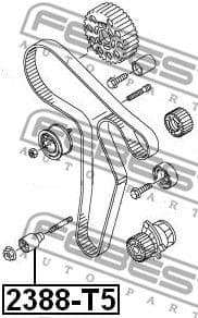 Deflection Pulley/Guide Pulley, timing belt 2388-T5 - image 2