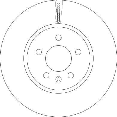 Brake Disc TRW SINGLE DF6260S - image 2