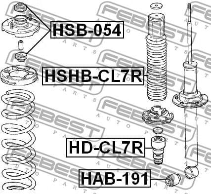 Bush, shock absorber HAB-191 - image 2