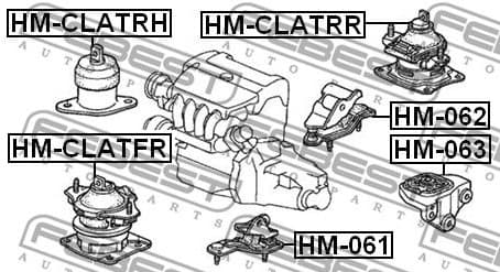 Mounting, engine HM-CLATRH - image 2
