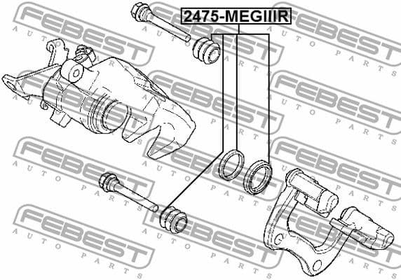 Repair Kit, brake caliper 2475-MEGIIIR - image 2